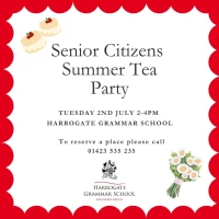 senior citizens tea party poster