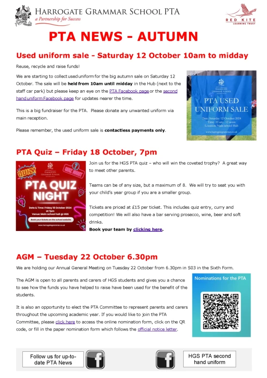 PTA News September 2024