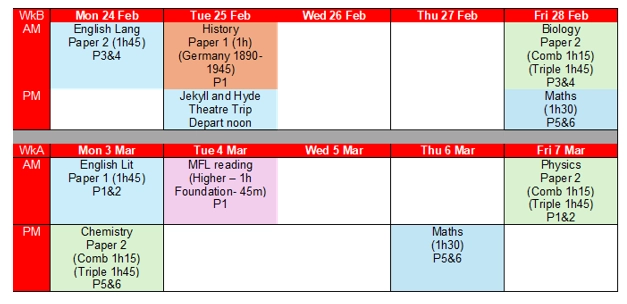 Y11 second mocks