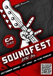 Soundfest btec gig poster 0ct 2024